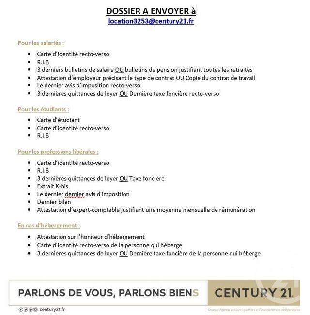 Appartement T2 à louer - 2 pièces - 47.08 m2 - ST FONS - 69 - RHONE-ALPES - Century 21 K.P.I